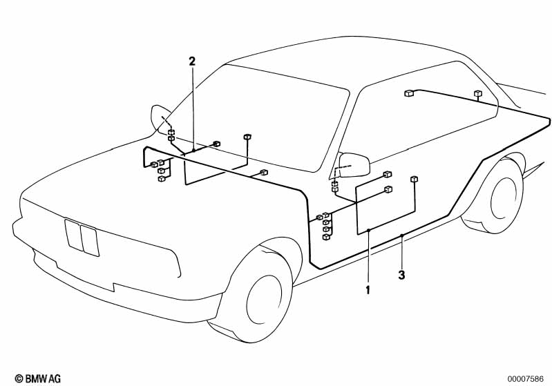 Kabelset elektrische buitenspiegel