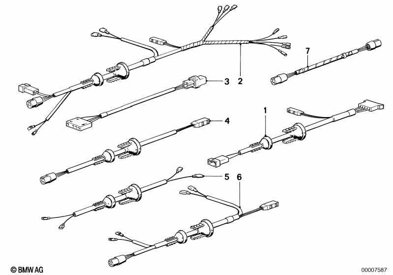 Kabelset elektrische buitenspiegel