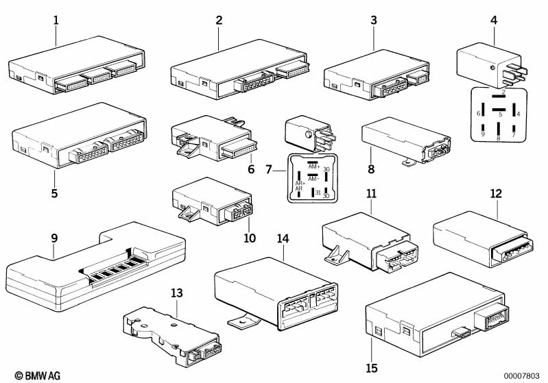 Karrosseriestuurtoestel.en modulen