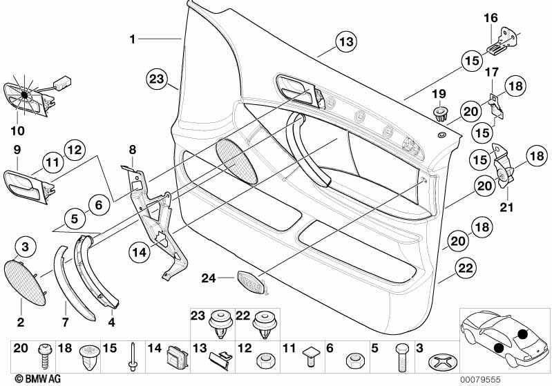 Portierbekleding voor / zijairbag