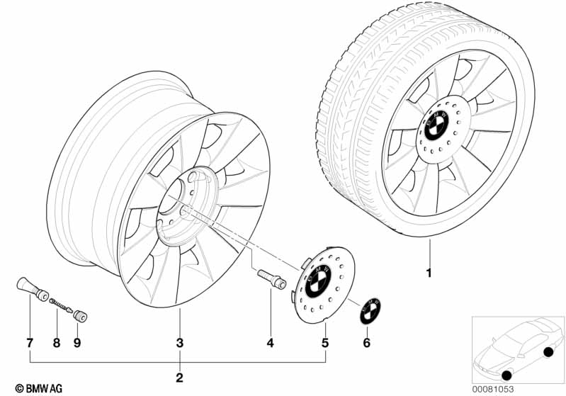 BMW wiel LM sterspaak 83