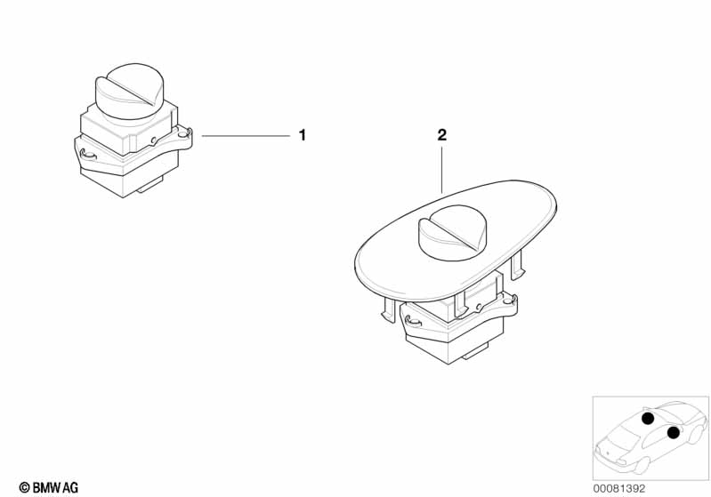Schakelaar raamheffer