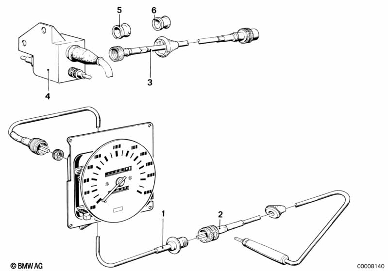 As snelheidsmeter/Service-intervalschak.