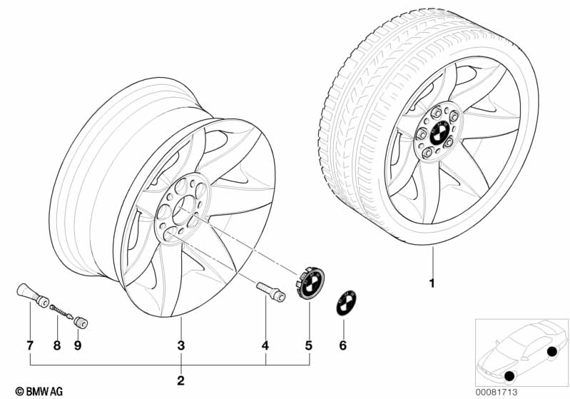BMW wiel LM sterspaak 81