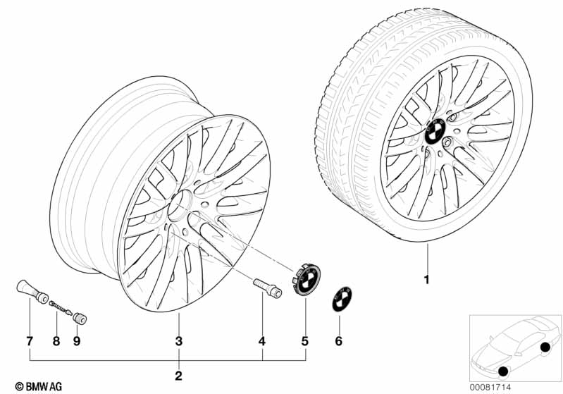 BMW wiel LM parallelspaak 82