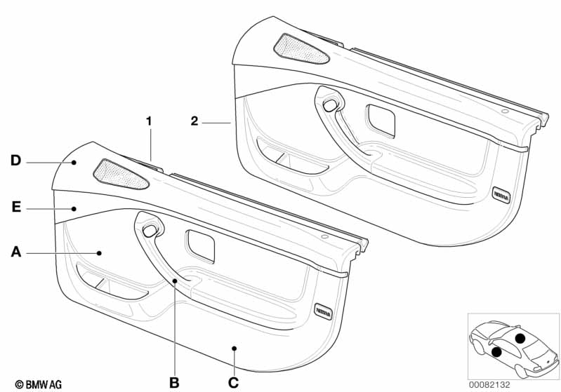 Individualdeurbekleding airbag deelleer