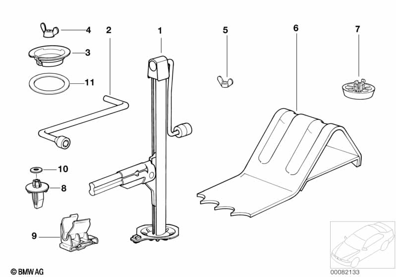 Boordgereedschap/Krik