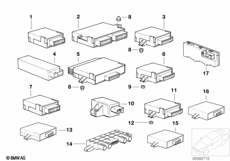 Karrosseriestuurtoestel.en modulen