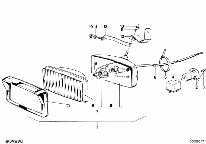 Inzetstel mistlamp