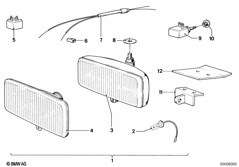 Inzetstel mistlamp