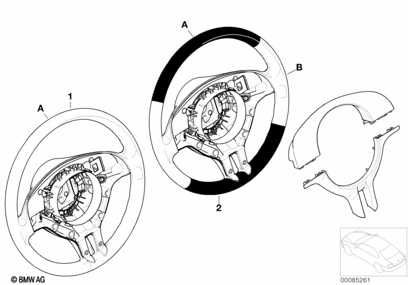 Individ. sportstuurwiel,airbag,SA 255