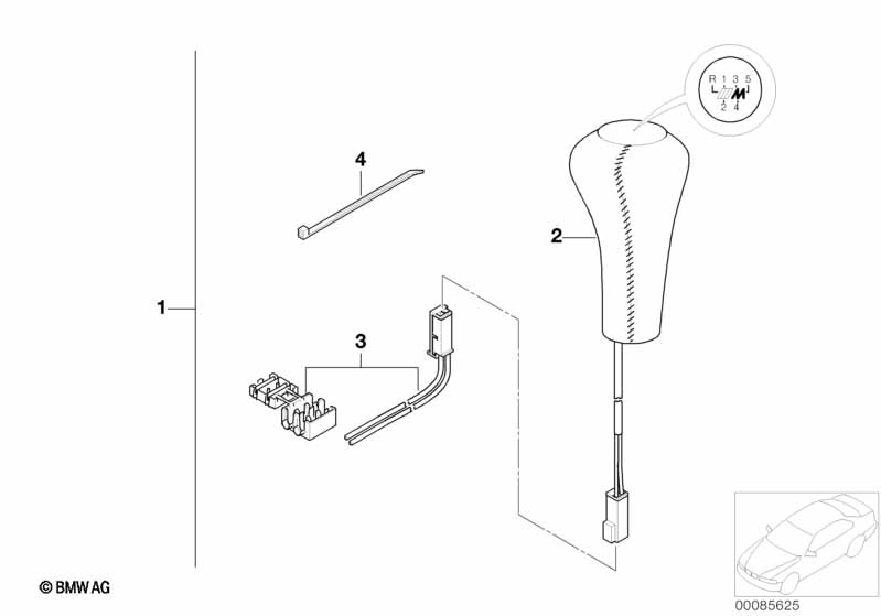 Extra set, schakelknop leer verlicht