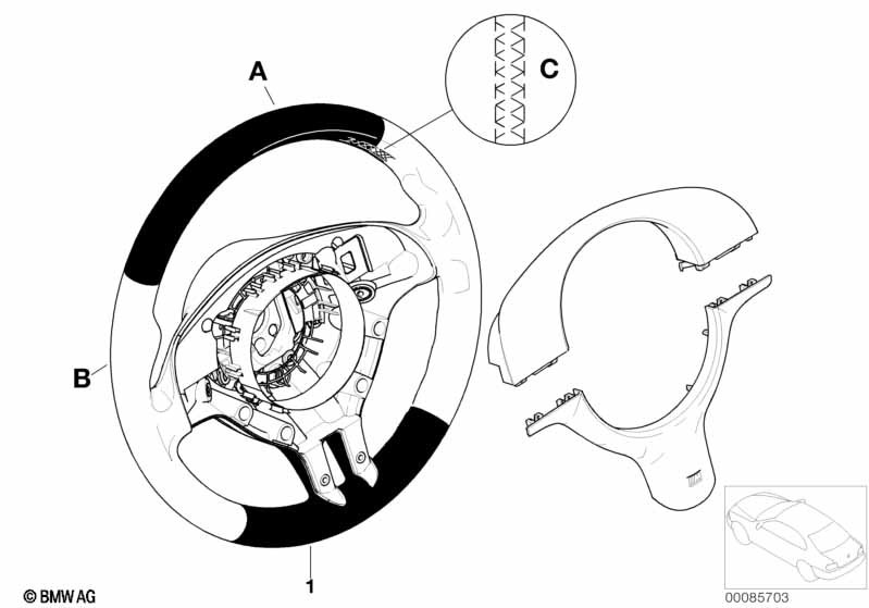 Individual M sportstuurwiel airbag SA710