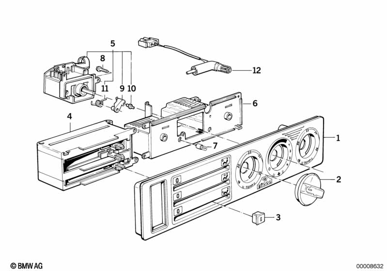 Verwarmingbediening zonder microfilter