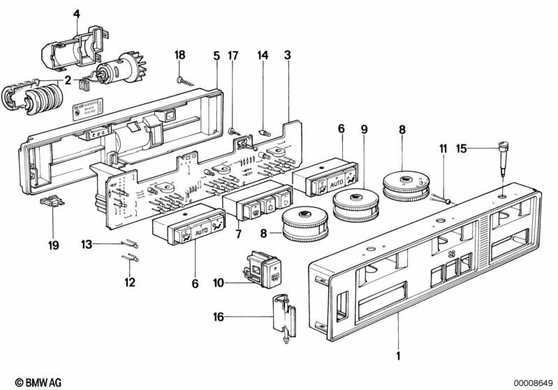 Bediening automatische airconditioning