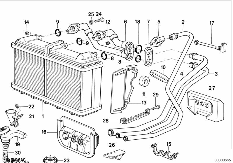 Radiator, air-conditionering