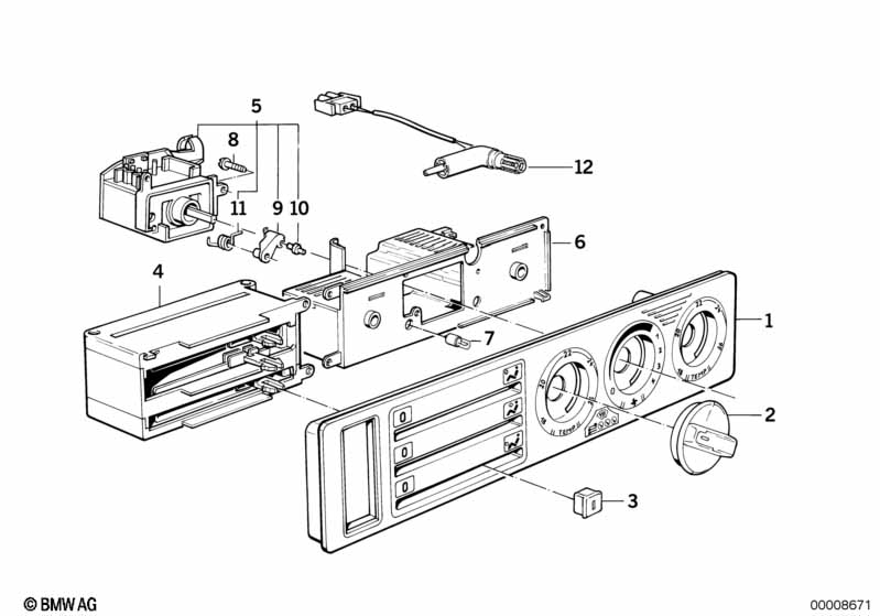 Verwarmingbediening met microfilter