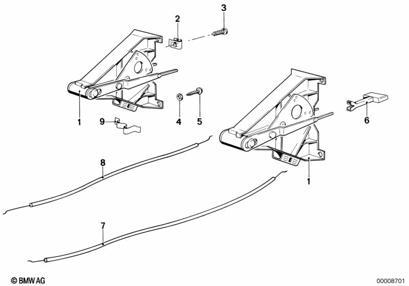 Verwarmingsbediening/bowdenkabel/behr