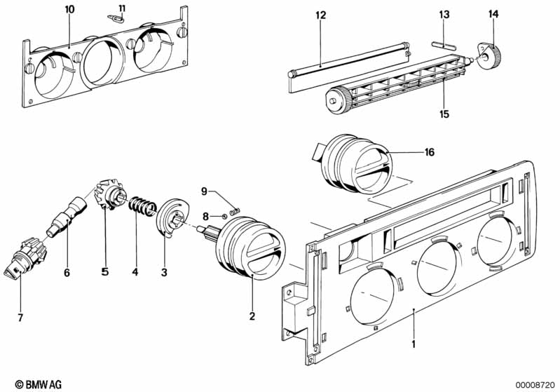 Verwarmingsbediening-knoppen/schakelaars