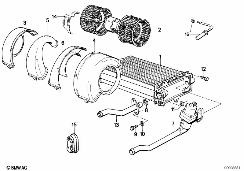 Radiator/luchtcompressor