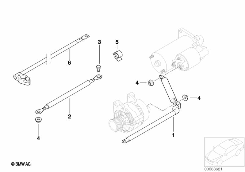 Kabel startmotor