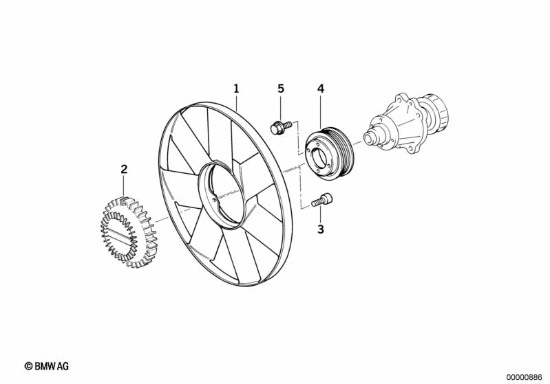 Koelsysteem-ventilator/ventilatorkoppel.