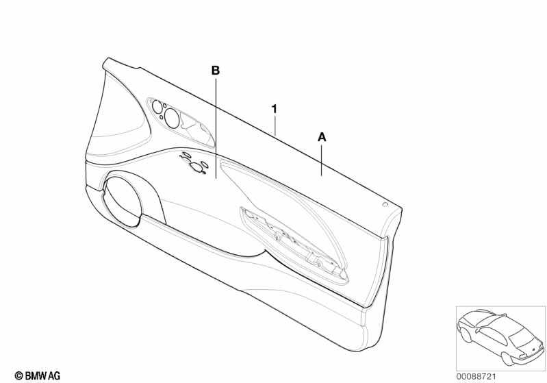 Individual deurbekleding vooraan airbag