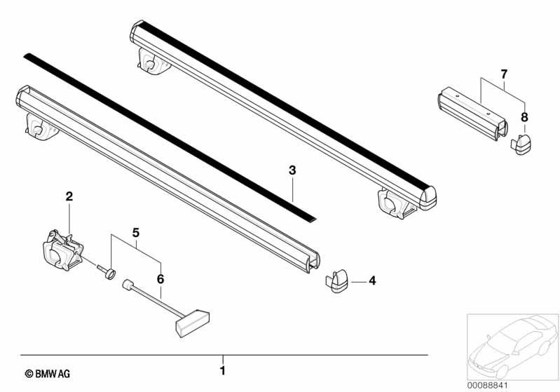 Railing/Dwarsdraagarm