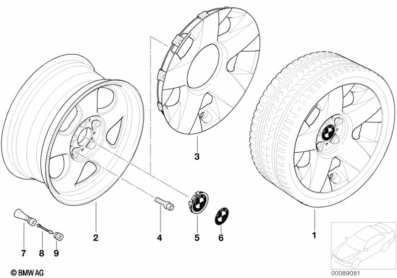 BMW wiel LM sterspaak 90