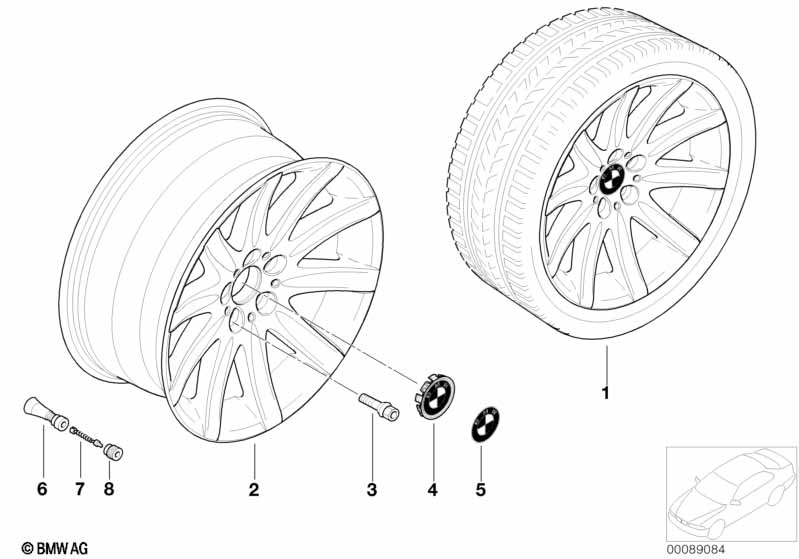 BMW wiel LM sterspaak 95