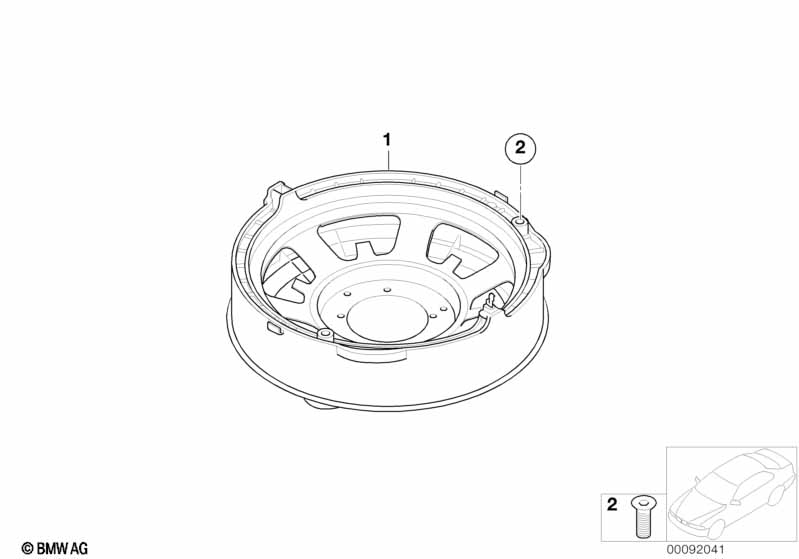 Losse delen subwoofer M-soundsysteem