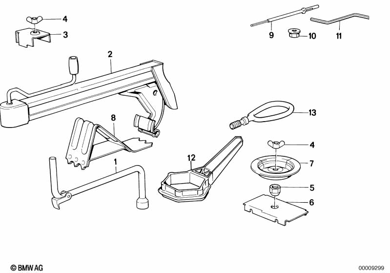 Boordgereedschap/Krik