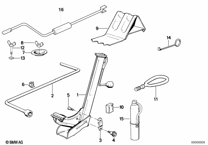 Boordgereedschap/Krik