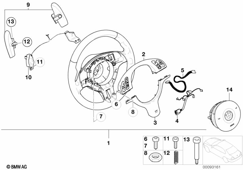 M Sportstuurwiel airbag versn.bak sequ.