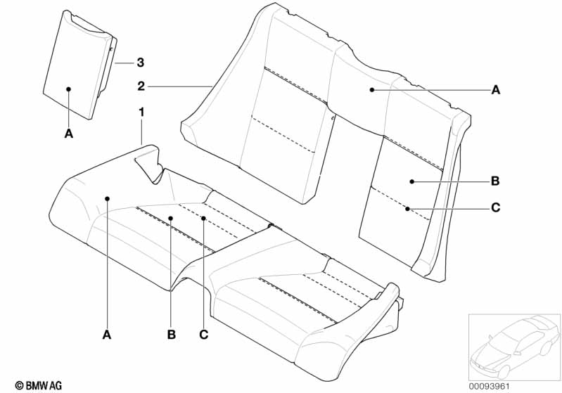 Individ.bekleding stoel achter leer N6