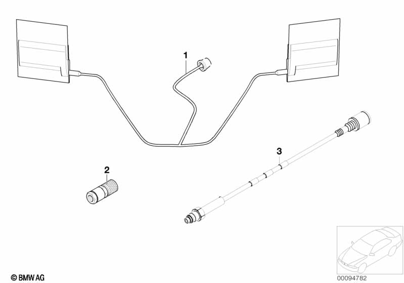 Onderdelen telefoonantenne Apollo