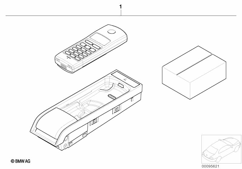 Extra set autotelefoon Cordless