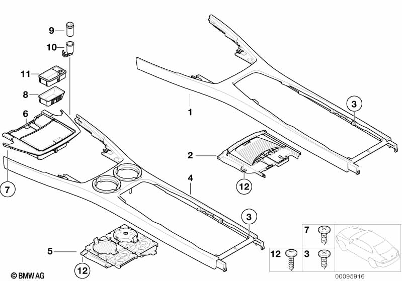 Aanbouwdelen middenconsole