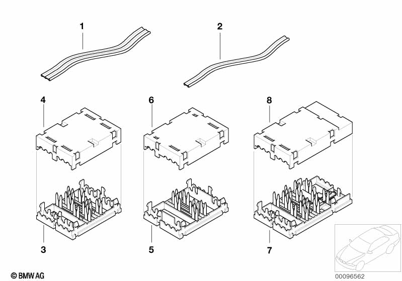 Reparatiedelen vlak kabel