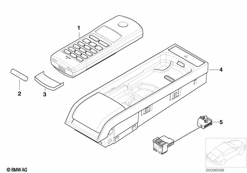 Onderdelen Cordless middenkonsole