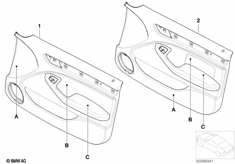 Individual deurbekleding vooraan