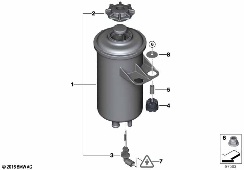 Oliereservoir/losse delen/Adaptive Drive