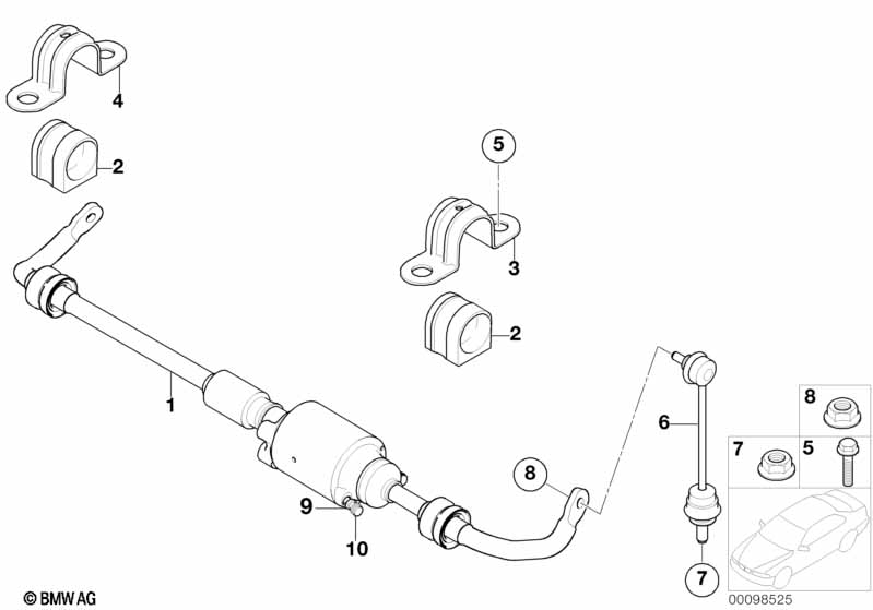 Stabilisator achter/Dynamic Drive