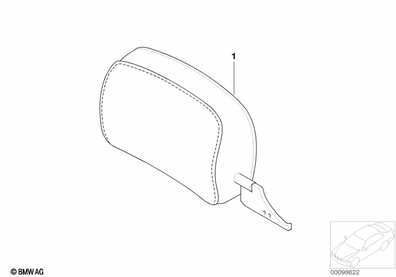 Indiv.hoofdsteun voor Alcantara