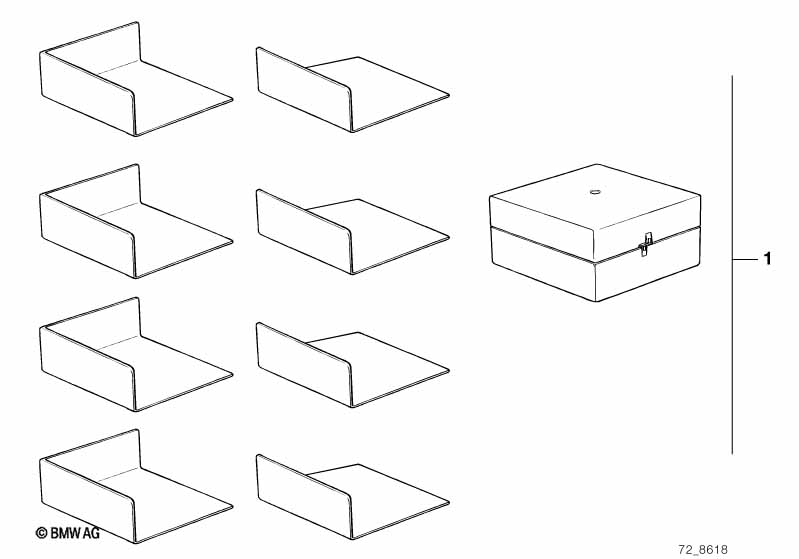 Kofferruimtebak "multifix"