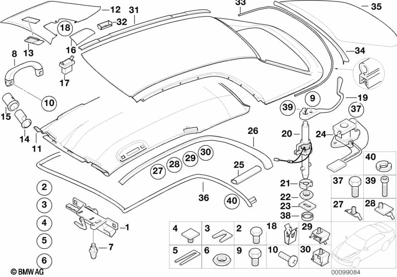 Hardtop onderdelen