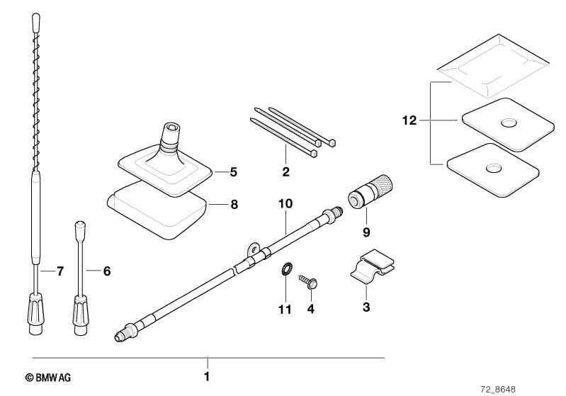 Extra set raamantenne