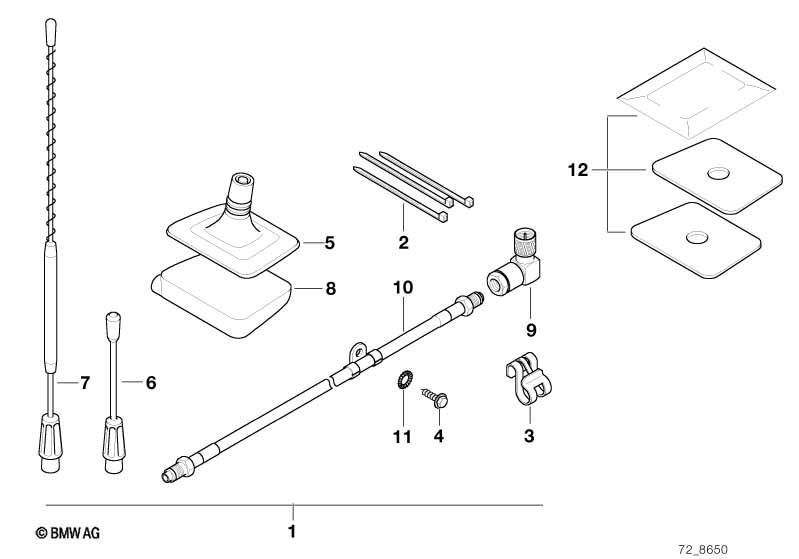 Extra set raamantenne