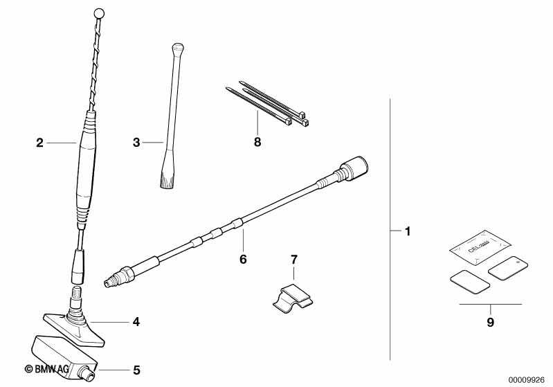 Extra set raamantenne