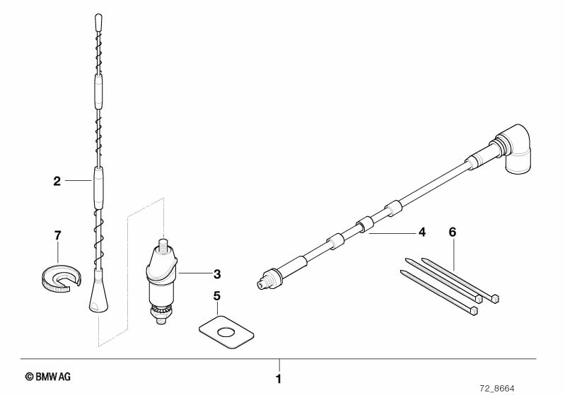 Na-inbouwset zijwandantenne